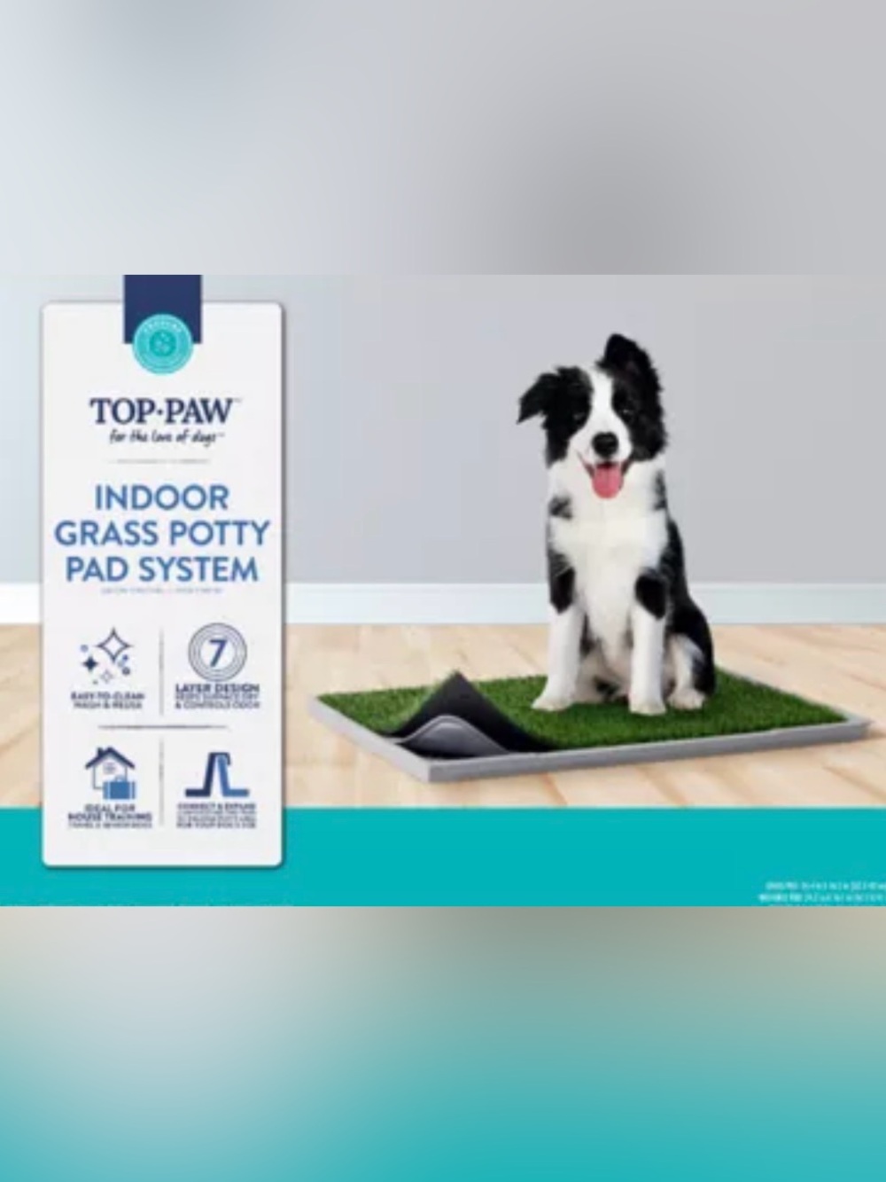 Top Paw Indoor Grass Potty Pad System For Dogs NIB